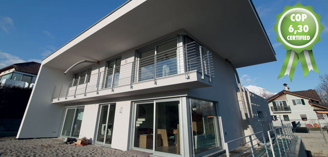 Impianto geotermico Geohouse per un edificio ad energia quasi zero a Belluno