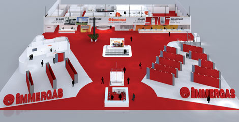 Stand Immergas a MCE 2014 render