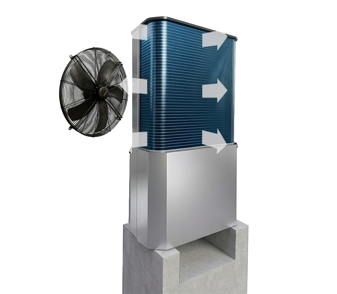 Geometria dello scambiatore di calore Enercomb PA VEM/VET