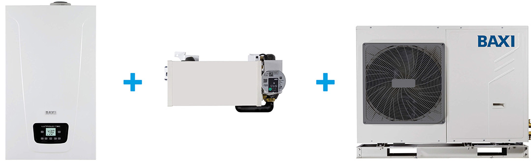 Baxi presenta il kit Hybrid Auriga, per realizzare un sistema ibrido factory-made