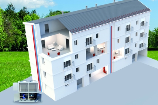 Migliorare il design delle pompe di calore idroniche con Danfoss