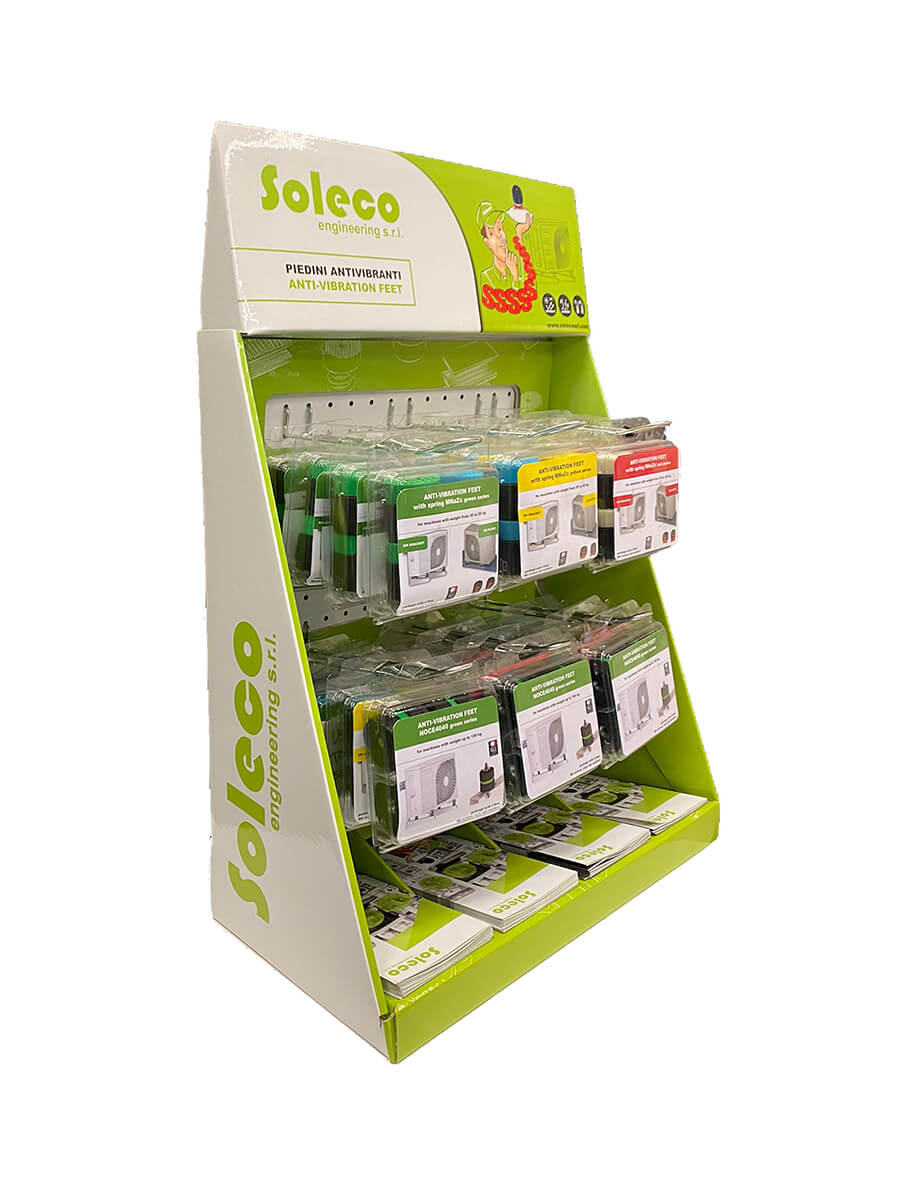 Kit piedini antivibranti Soleco per ridurre le vibrazioni