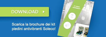 Kit piedini antivibranti Soleco per ridurre le vibrazioni