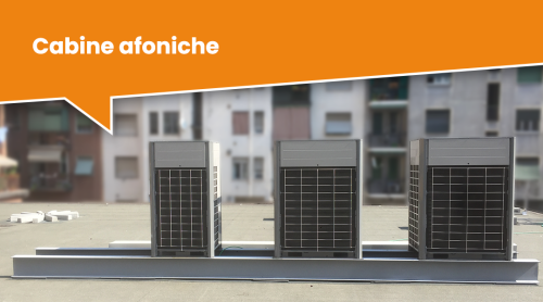 Cabine afoniche per diminuire rumorosità edifici commerciali
